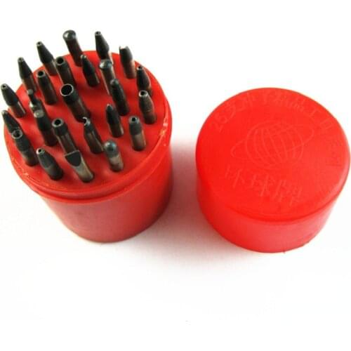 New 25 Assorted Sizes Punches Tip Staking Punching Tool Set For Watch Repairing