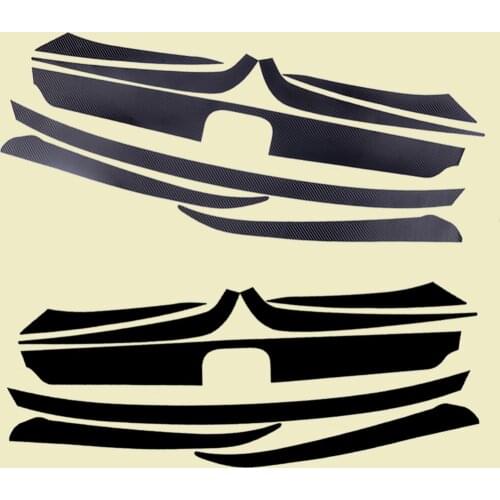 Beler 8pcs/set Front Black Vinyl Grille Sticker Decal Decorative Trim Overlay Fit for Honda Accord 10th Sedan 4 Door 2018