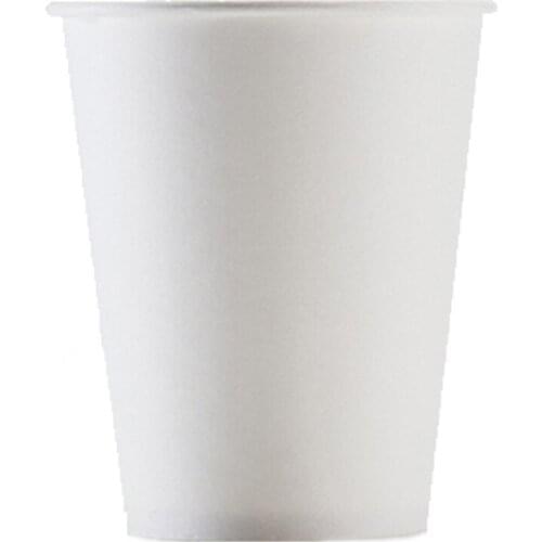 100pcs/pack 250ml Disposable White Paper Cups Thick Drinking Cup Coffee Tea Milk Cup Accept Customize