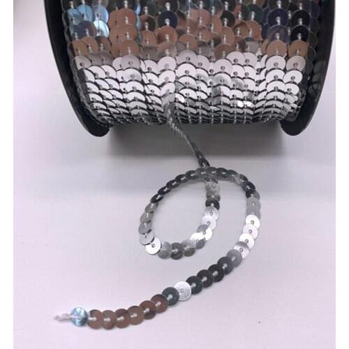 6mm 5Yards Sequin Flat Round Loose Sequins Crafts Paillette Sewing Clothes Decoration DIY Accessory Lentejuelas Para Coser#01