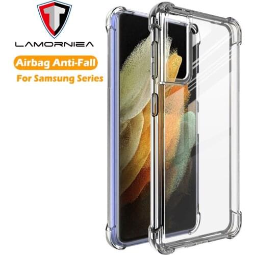 Shockproof Phone Case For Samsung Galaxy S21 Ultra S21 Plus S20 FE S10 S9 S8 Plus A71 51 Note 8 9 10 20 Ultra Silicone TPU Cover