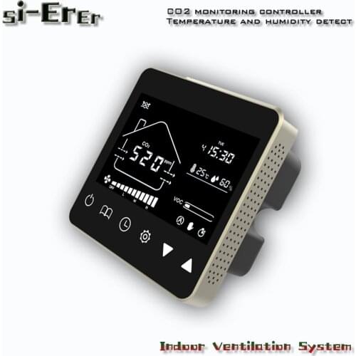 RS485 CO2 gas analyzer，Air quality control 3-speed relay output with remote control