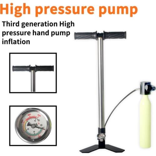 JUFENG PCP Pump 4500psi High Pressure Hand Pump 3 Stage Air Gun Pump for High Pressure Tires and Pre-Charged Pneumatic Airguns