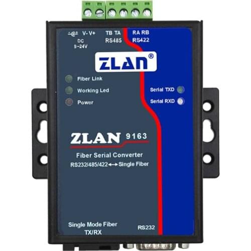 Serial optical cat RS485/422/232 optical fiber converter optical fiber terminal SC ZLAN9163