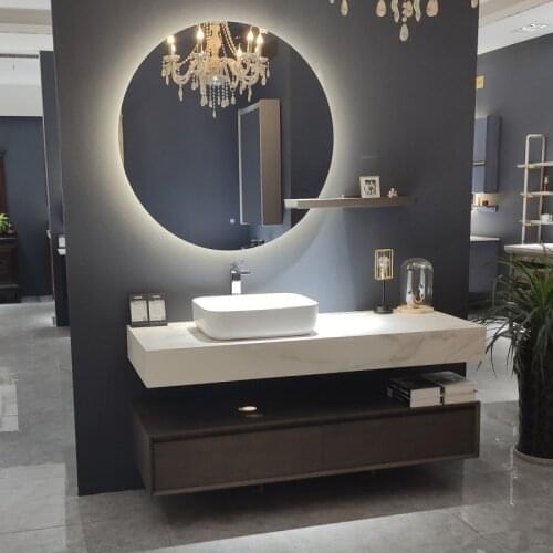 Slate Modern Minimalist Light Luxury Bathroom Cabinet Combination Nordic Home Furniture Bathroom Furniture Bathroom Cabinets