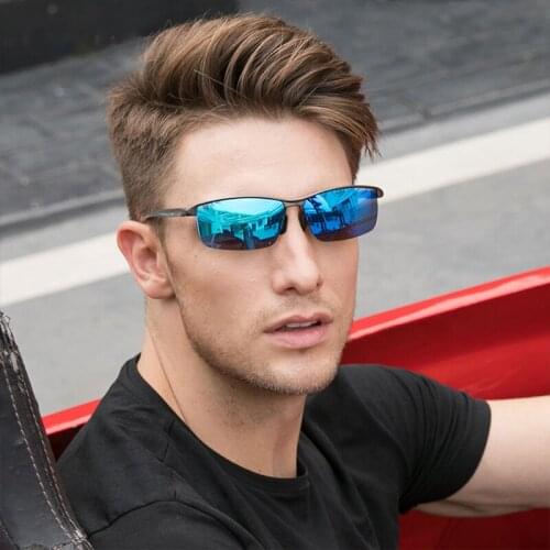 Brand New Sports Polarized Sunglasses Men Women Vintage Reimless Glasses TR90 Light Weight Driving Eyewear UV400