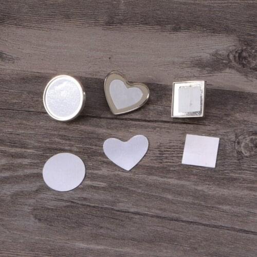 Sublimation Blanks Badge Board Ornaments DIY Heat Transfer Badge Single-Sided Pendants Badge for Sublimation