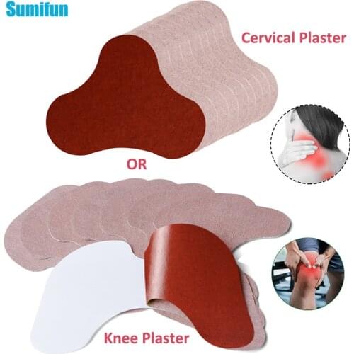 Sumifun New Type 12PCS Knee/Cervical Plaster Wormwood Extract Knee Neck Joint Ache Arthritis Pain Relief Patch