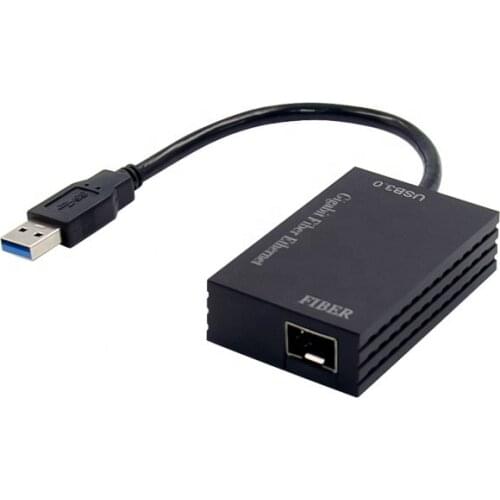 USB 3.0 Gigabit Fiber Ethernet Adapter Network Card 1000M SFP 1Gpbs