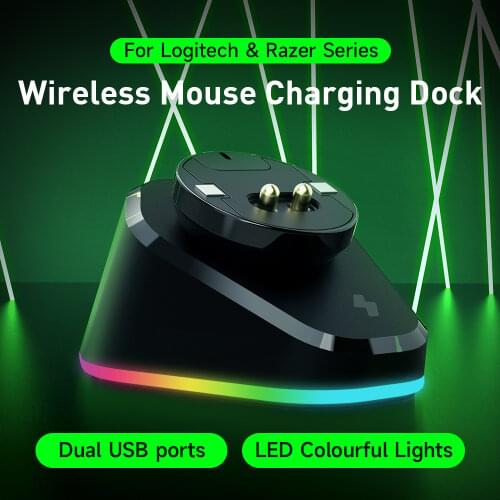 Gaming Mouse Wireless Charger QI Replacement Wireless Mouse Rechargeable For Razer DeathAdder V2 Pro, Naga Pro,Viper Ultimate