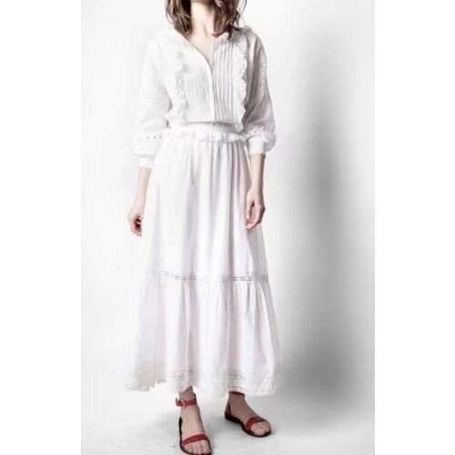 2021 Summer Embroidered Stitching Women Dress