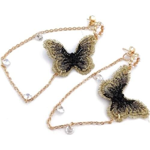 1 Pair Fashion Jewelry Earrings Versatile Butterfly Wing Earrings Womens Earring Gifts For Girlfriend Wedding Present