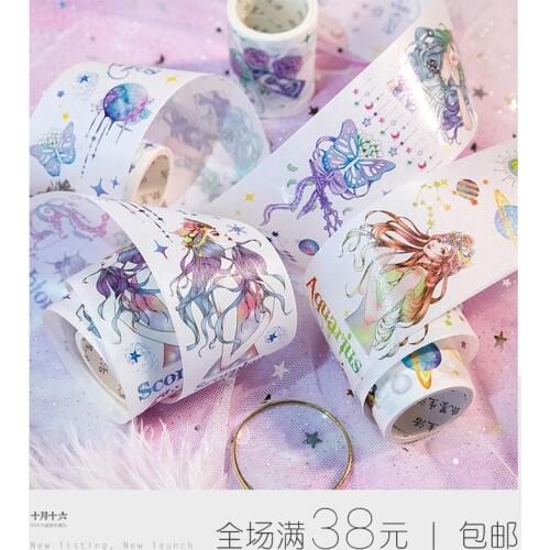 1 pcs Washi Tapes Twelve constellations Masking tape Decorative Adhesive Tapes Scrapbooking Stickers