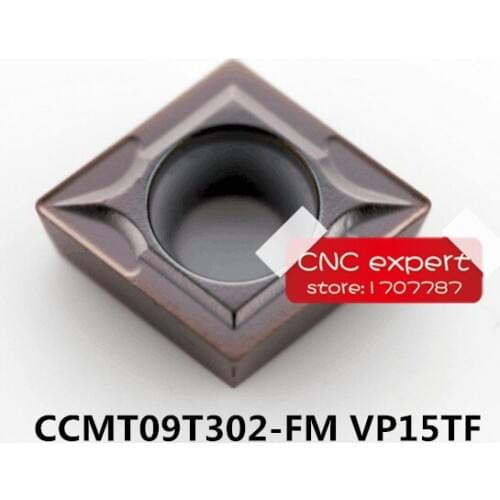 10PCS CCMT09T302 VP15TF/CCMT09T304VP15TF/CCMT09T308 VP15TF. cutting blade, Suitable for SCLCR SCKCR SCMCN Series Lathe Tool