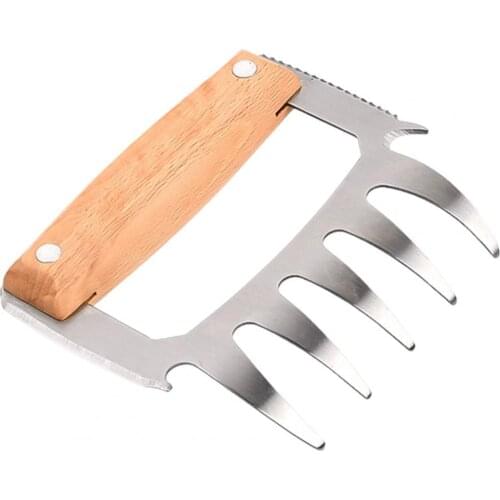 2Pcs Meat Claw Forks Ergonomic Stainless Steel Chicken Pock Separator Meat Grinders Kitchen Gadgets Utensils