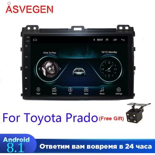 9" Android 8.1 Car Autoradio Multimedia Player For Toyota Prado GPS Navigation Audio Radio Car Stereo