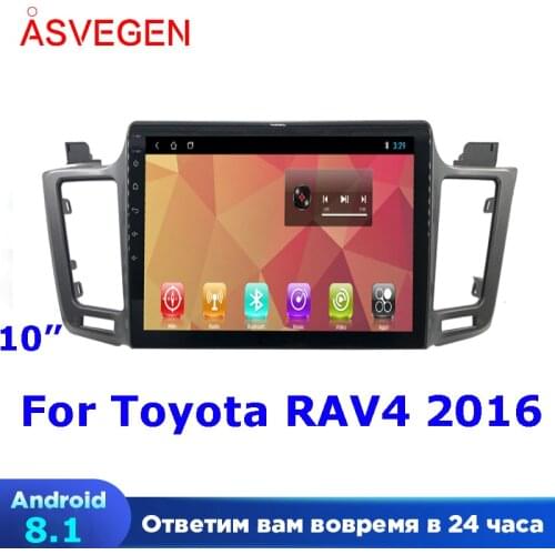 Asvegen 10" Android 8.1 Car Navigation ForToyota RAV4 2016 With Car Radio Screen GPS Multimedia Video Player