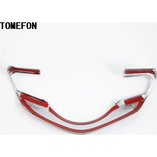 TOMEFON 1piece For Mazda 3 M3 Axela 2017 2018 ABS Matte Plastic Auto Interior Steering Wheel Case Sequins Panel Cover