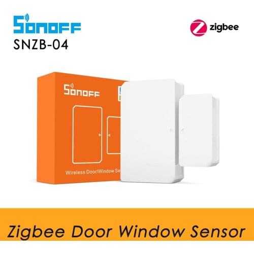 SONOFF Zigbee Door Sensor SNZB 04 , Smart Wireless Door Window Sensor Work With SONOFF Zigbee Bridge Hub Gateway Home Security