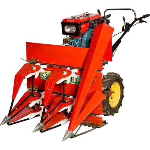 8 Horsepower Water-cooled Diesel 0.8 meter Width high quality Walking Tractor Reaper pepper corn stalk harvesting machine