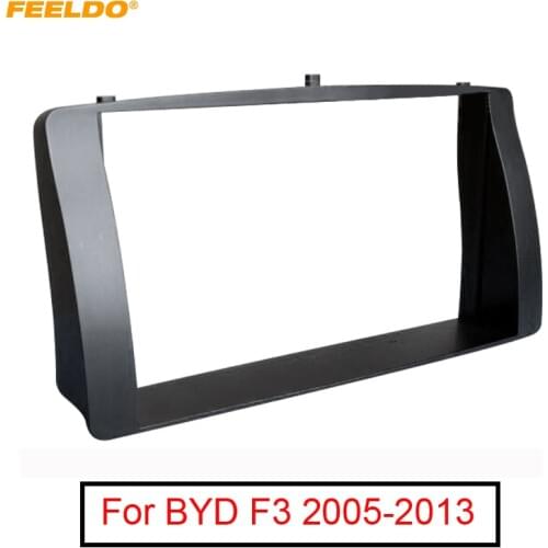 FEELDO 2Din Car DVD Radio Dash Frame Fascia for BYD F3 2005-2013 Stereo Panel Bezel Trim Face Plate Kit #1773