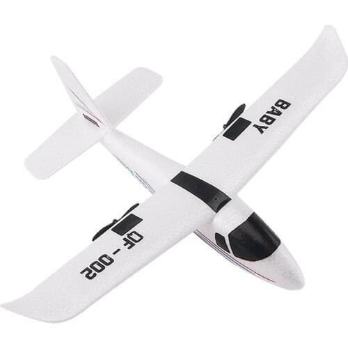 Qf-002 Beginner Electric Remote Control Aircraft Ep Foam Unmanned Glider Diy Assembly Structure Light Bar Dropshipping Zjxt