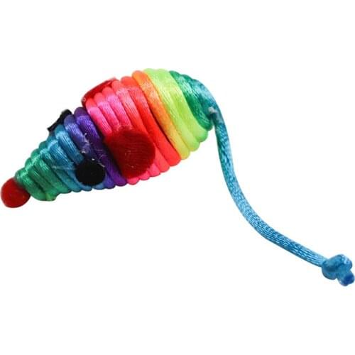 Cat Mice Toy Colorful Rope Knot Cat Interactive Toy Cat Chew Toys Pet Supplies Cat Favors Cat Mice Toy Colorful Rope Knot Toys