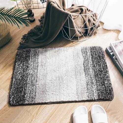 Gradient Color Bath Mat Non-slip Absorption Quick Drying Door Mat Bedroom Kitchen Hallway Carpet Modern Toilet Bathtub Mat