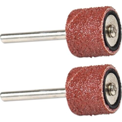 LETAOSK 100x 80 Grit Sanding Band Drum Grit Sandpaper Sleeve 1/2" Mandrel for Sander Shape Groove Wood Fiberglass Rotary Tool