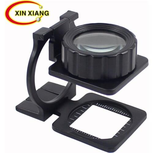 15X Magnifier Folding Handheld Standing Magnifying Microscope Magnifying Glass Loupe Older Reading Aid Portable Magnifier