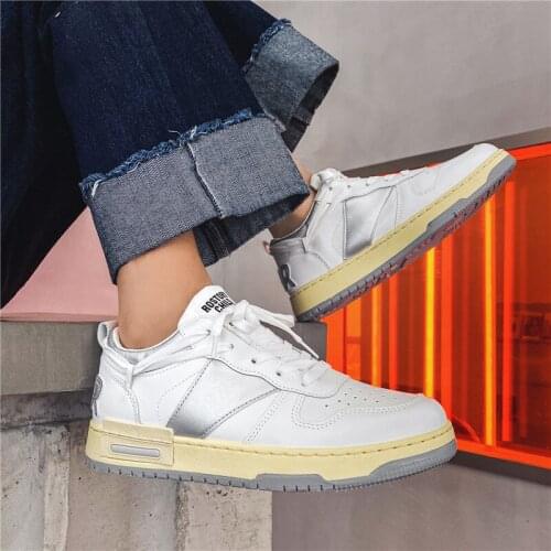 Men Running Shoes Casual Fashion Designer Sport Shoes For Male Summer Breathable Real Leather Outdoor Athletic Sneakers