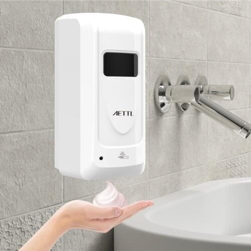 Wall Mounted Contactless Inductive Gel Foam Spray Automatic Soap Dispenser Large Capacity 1000ML Kitchen Bathroom Accessories