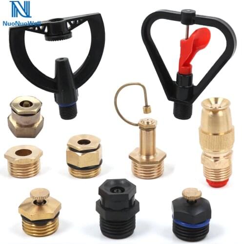 NuoNuoWell Irrigation 1/2 Inch Male Thread Flow Adjustable Micro Sprinkler Nozzle Atomizing Nozzles For Cooling Dedusting System