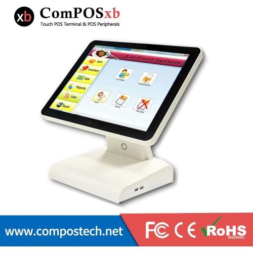 POS Terminal 15 Inch Pos All In One Touch Screen POS Machine Cash Register Computer For Restaurant Supermarket POS1619