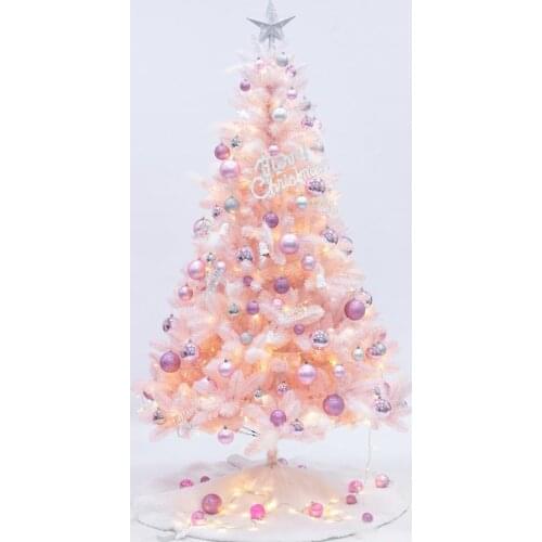 Supply Pe&Pvc Top-Grade Artificial Pink Christmas Tree For Decoration