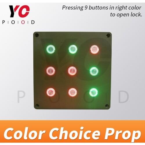 Escape Room Press Button Prop Color Choice Prop press buttons in correct color to open maglock