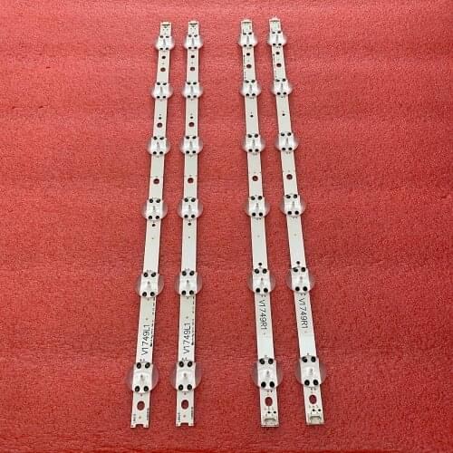 LED strip(4)For LG 49UJ6525 49UJ7500 49LJ614V 49UJ6585 49UJ6565 49UJ651V 49UJ670V 49UJ701V V17 49 6916L-2862A 2863A 2862b 2863b