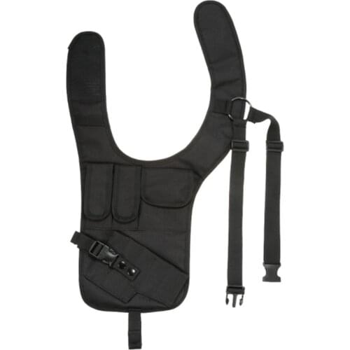 Outdoor Tactical Shoulder Holster Single Shoulder Bag Military Mesh Pouch Hunting Accessory