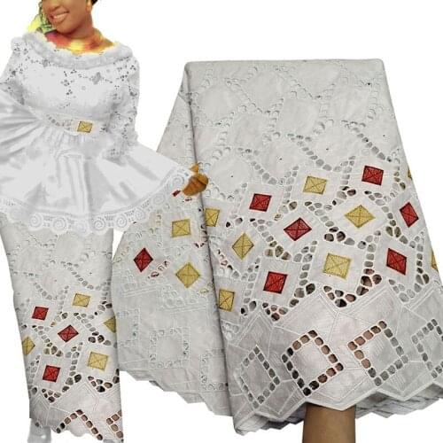 Fabricbob Best Selling Bazin Riche Getzner 2021 Nouveau Femme Dubai Party Borer Embroidery African Lace Fabric 5 Yards