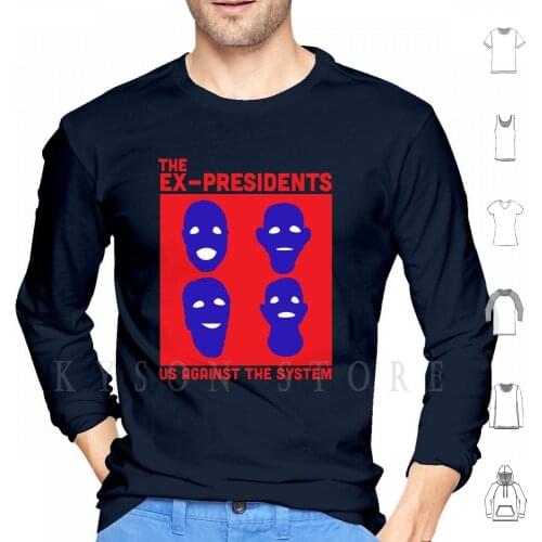 The Ex Presidents Us Against The System Point Break Hoodie Long Sleeve 90s 1990s Film Action Swayze Keanu Reeves