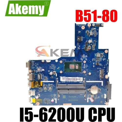 High quality For Lenovo Thinkpad B51-80 E51-80 Laptop motherboard BIWB6/B7/E7/E8 LA-D102P With SR2EY I5-6200U CPU 100% working