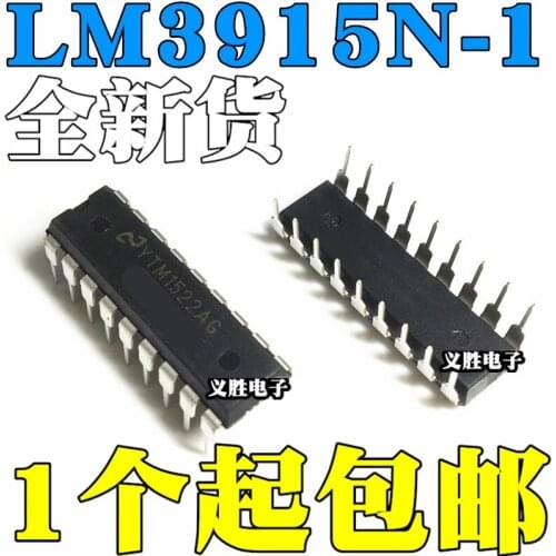 10 pçs/lote LM3915N-1 LED DIP18 LM3915