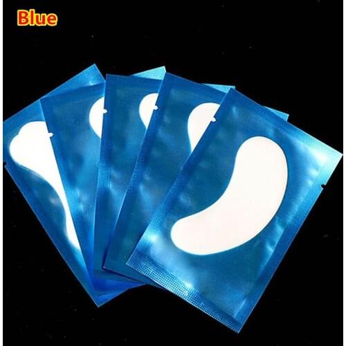 Hot 50pairs Eyelash Extension Paper Patches Grafted Eye Stickers 8 Colors Eyelash Under Eye Pads Eye Paper Patches Tips Sticker