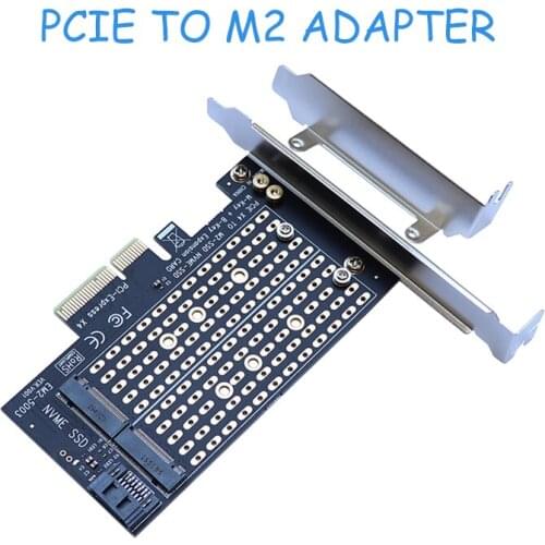 PCI Express PCIe To M2 Adapter NVME SATA M.2 SSD PCIe Adapter NVME/Sata M2 PCI E Adapter SSD M2 To SATA PCI-E Card M Key + B Key