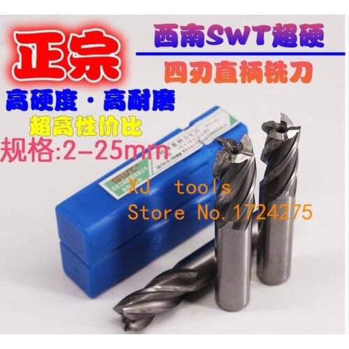 Free Shipping 10PCS 4F 1.5mm-8.5mm high speed steel straight shank vertical milling cutter milling cutter of end milling cutter