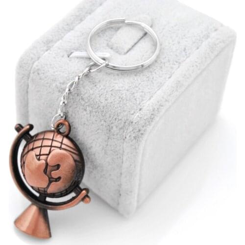 World Map Key Holder Vintage Globe Pendant Keychain Gift World Travel Adventurer Jewelry Keychains Key Brand New