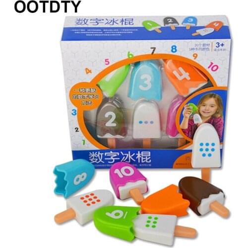 Digital Ice Candy Ice Cream Number Match Game Toy Early Education Parent-Child Interactive Toys For Kid Baby Toddler