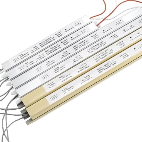 DC12V Lighting Transformer ultra thin mini LED Driver 1.5A 2A 3A 4A 5A 220V to 12V for Panel light slim Advertising light box