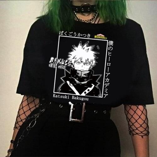 Boku No Hero Academia Tshirt Katsuki Bakugou My Hero Academia T-shirt Cosplay Costume Amine T Shirt