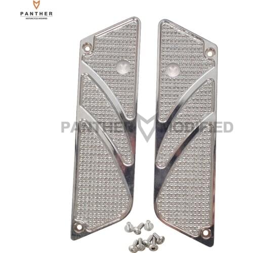 Chrome Motorcycle Hard Saddlebag Latch Side Covers case for Harley Touring FLT FLH 1993-2013